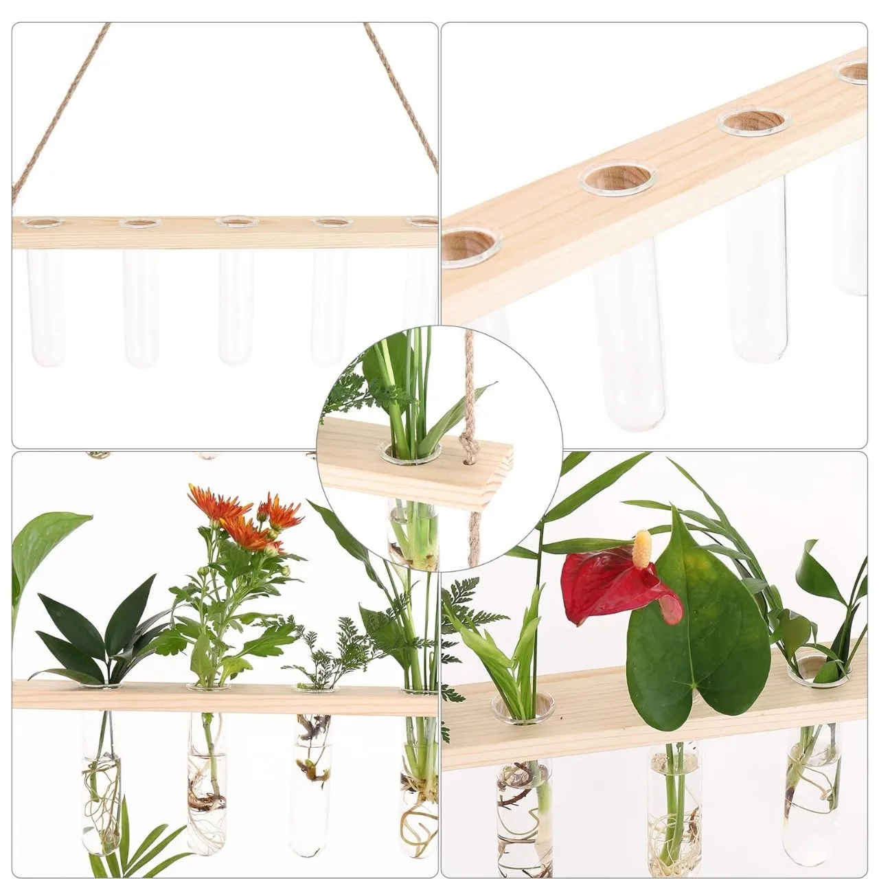 1-Tier Wall Hanging Test Tube Planter.