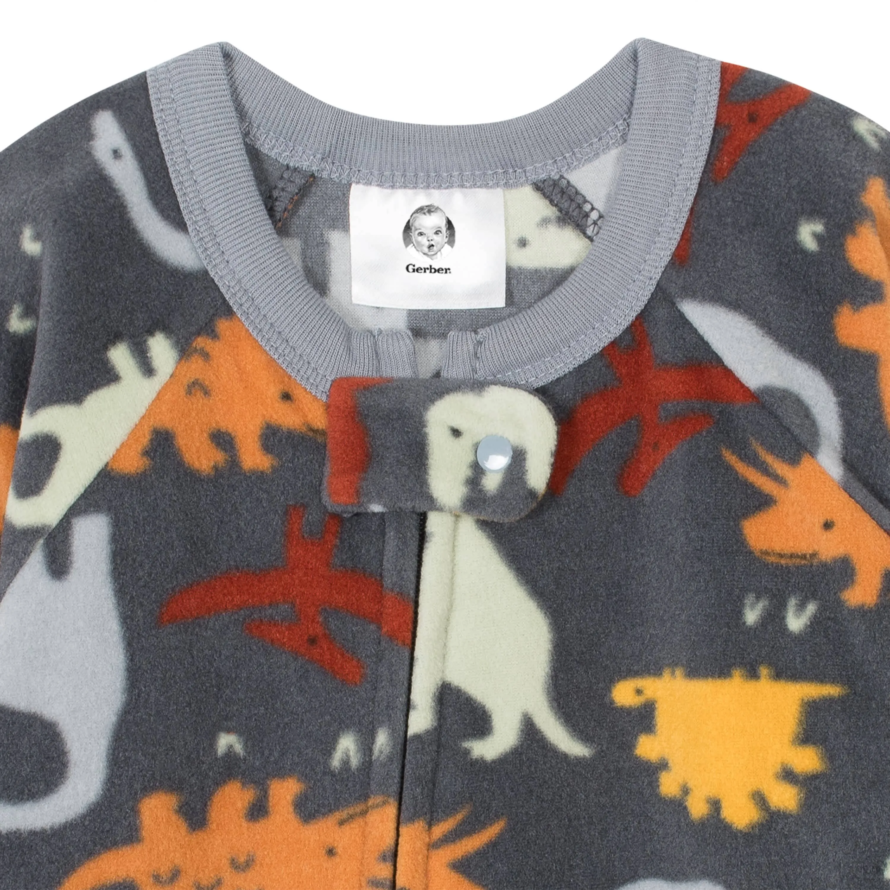 2-Pack Baby Boys Bears & Dinos Fleece Pajamas