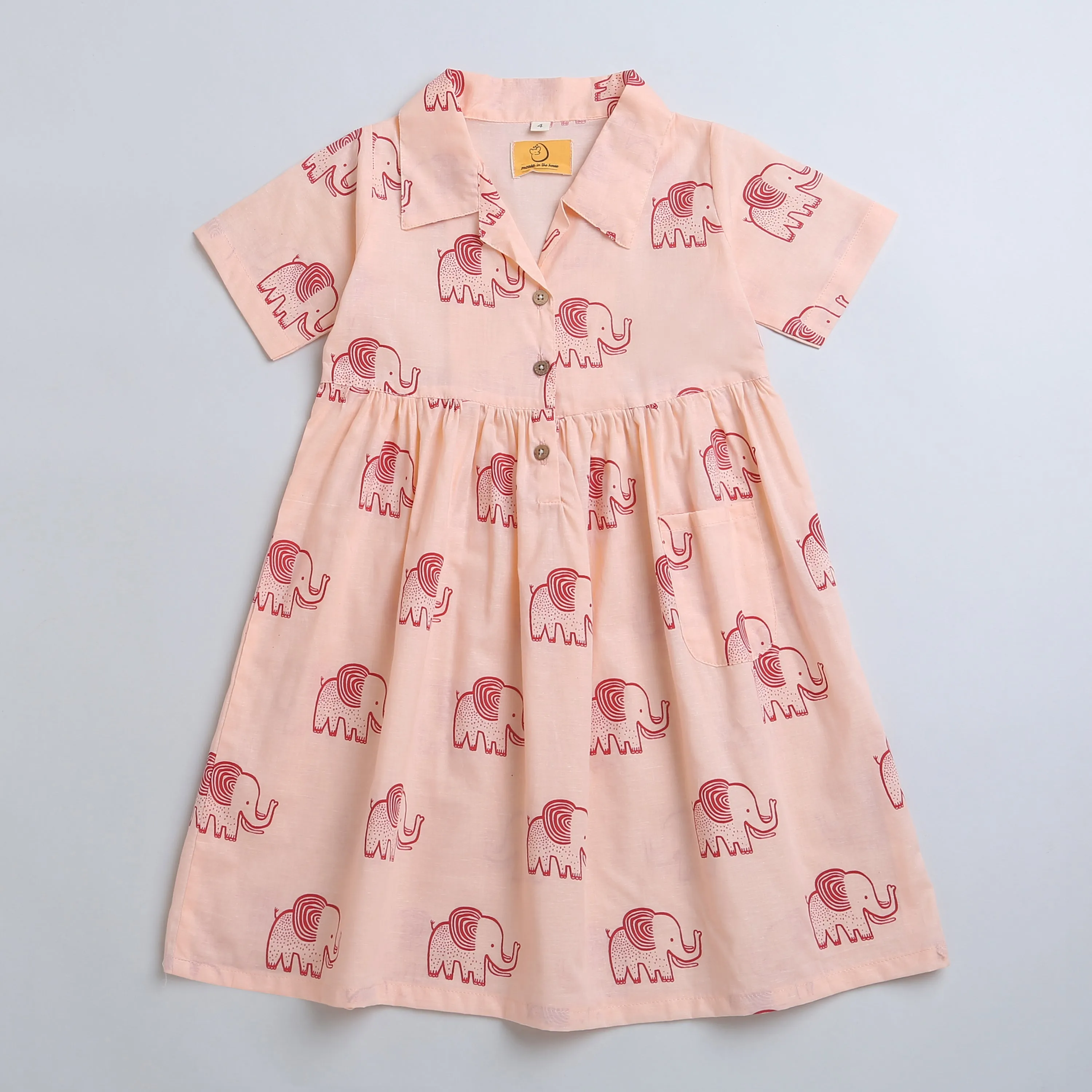 A STOMPING ELEPHANT - COTTON DRESS