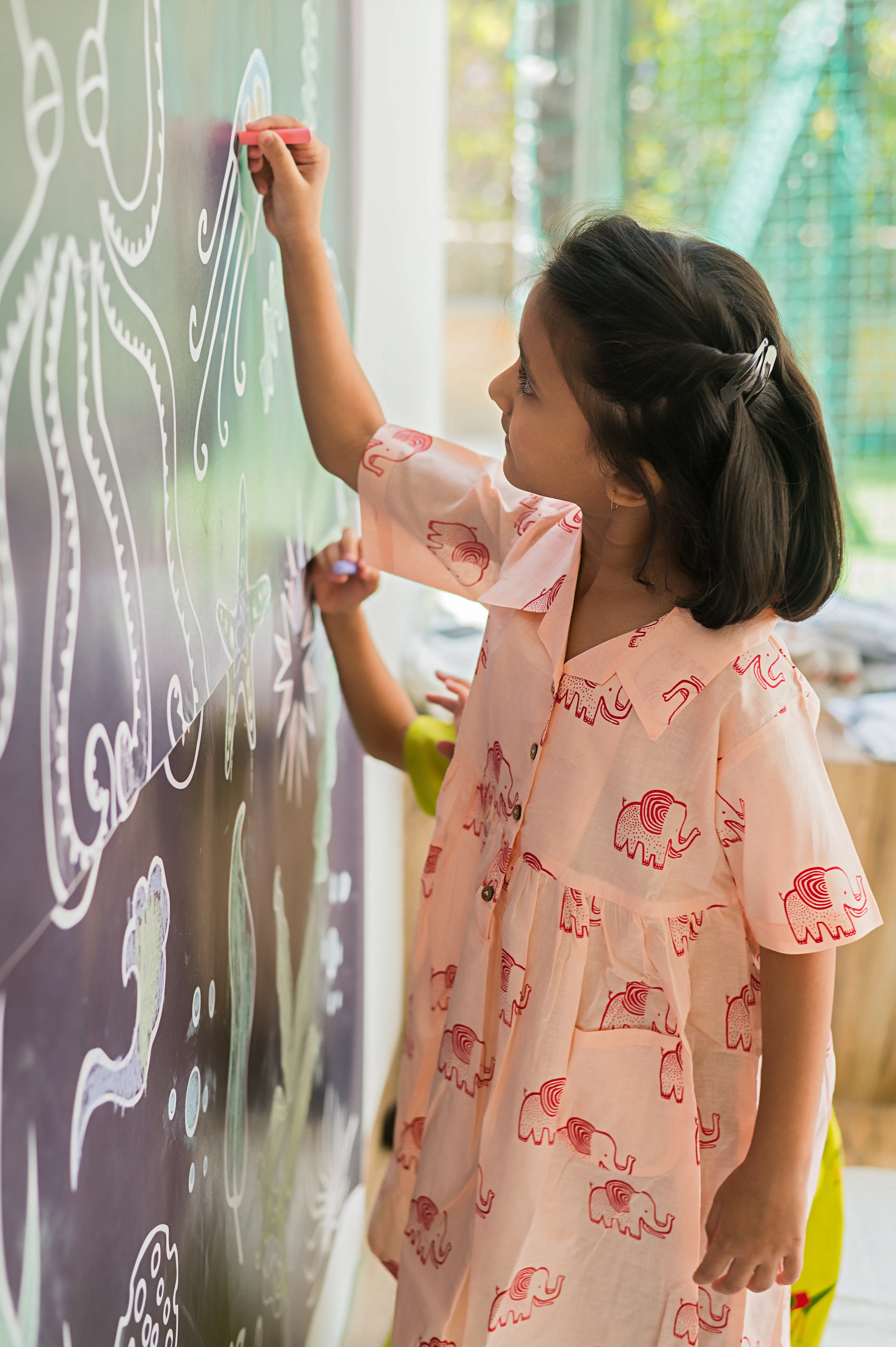 A STOMPING ELEPHANT - COTTON DRESS