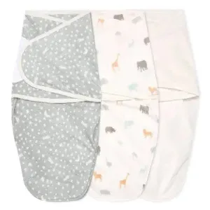 aden   anais Easy Swaddle Wrap - Minky Wild Prairie - 3pk