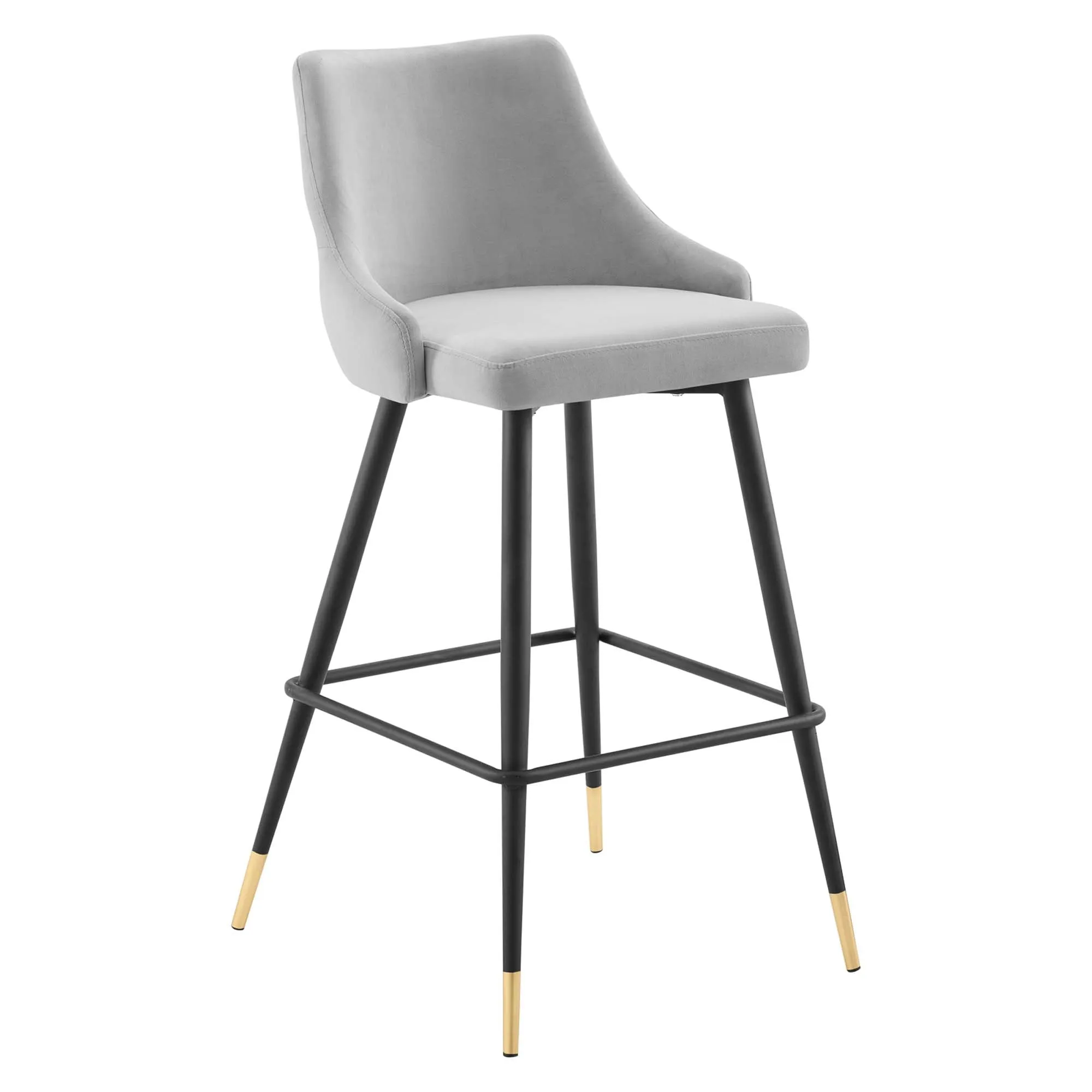 Adorn Performance Velvet Bar Stool Set of 2 by Modway