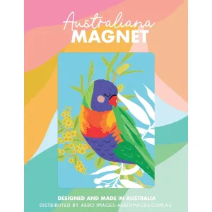 Aero Images: Decorative Magnet Rainbow Lorikeet