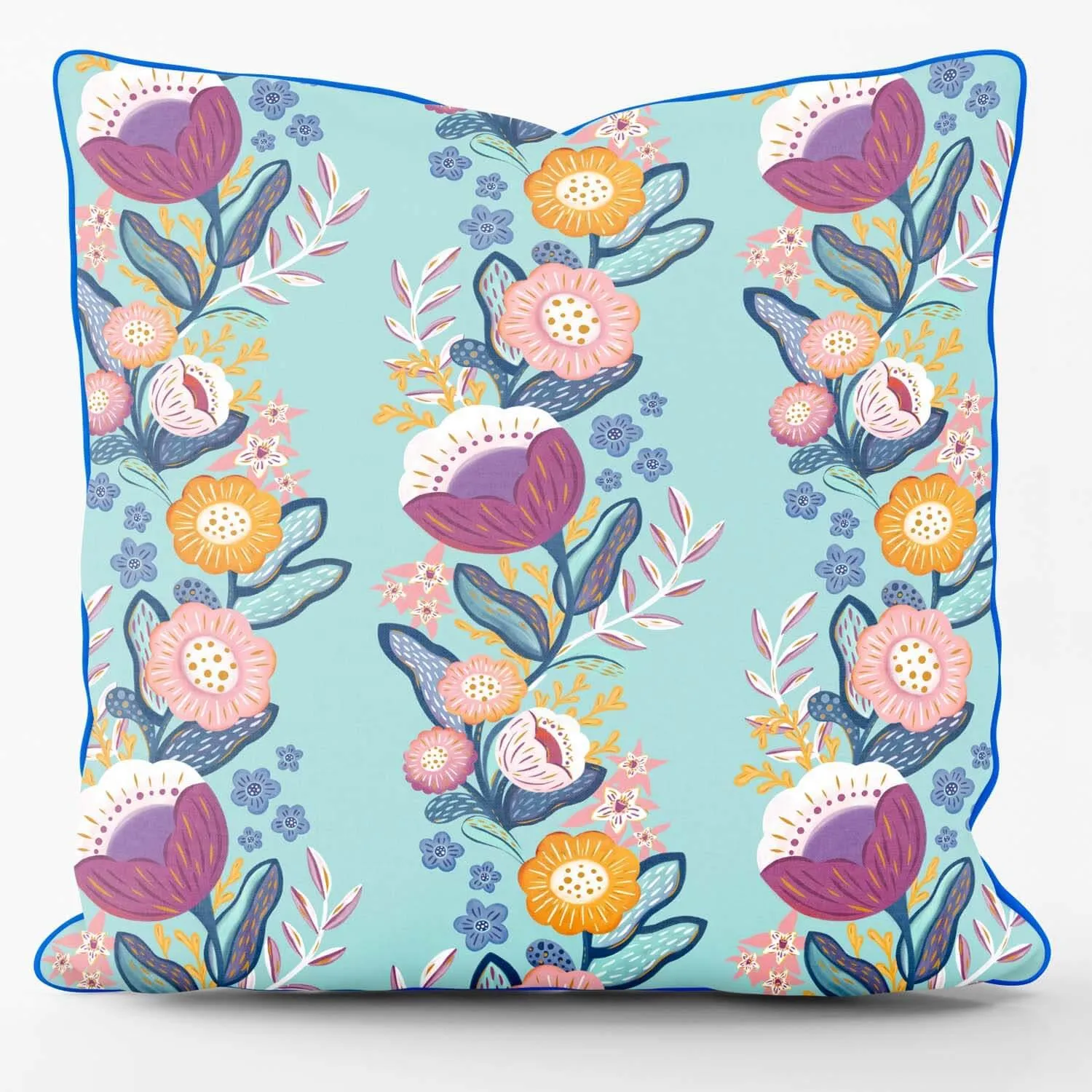 Apple Pie Poetry Mint - House Of Turnowsky Cushion