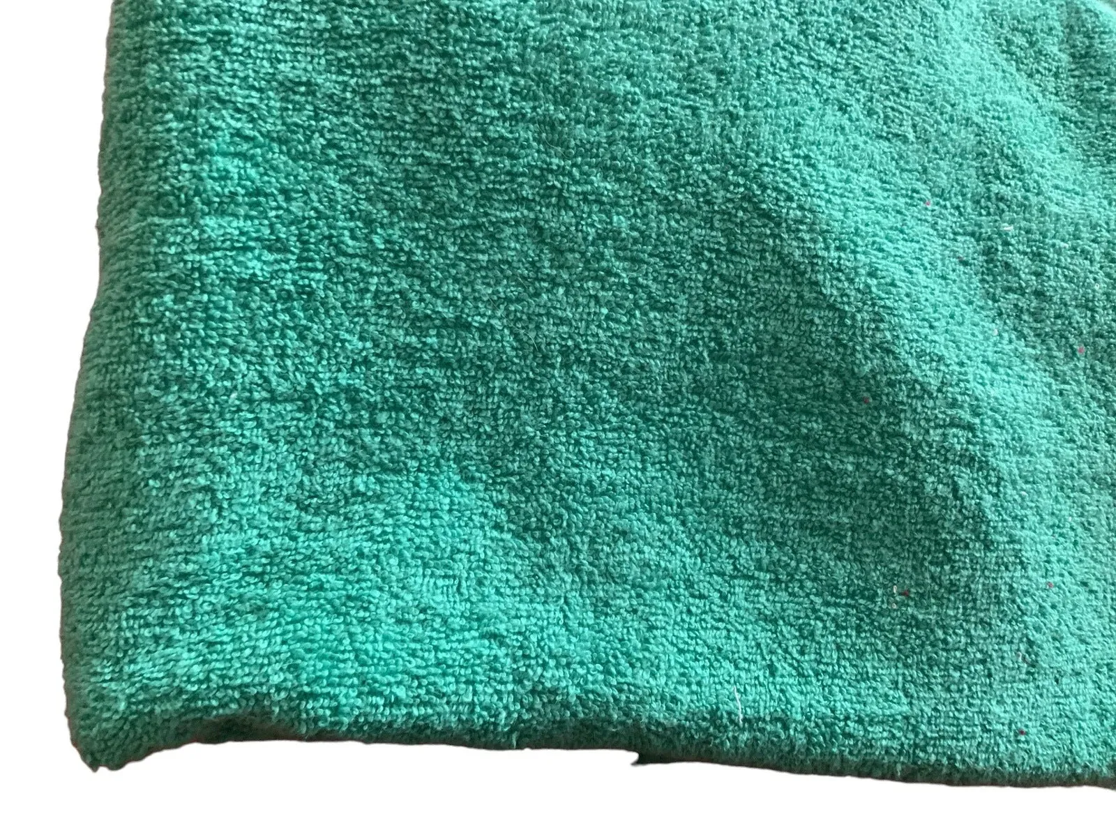 Aqua Green - Pure Cotton Thick LUXURY TOWELLING Fabric - 400 gsm - Greeny Jade Bluey