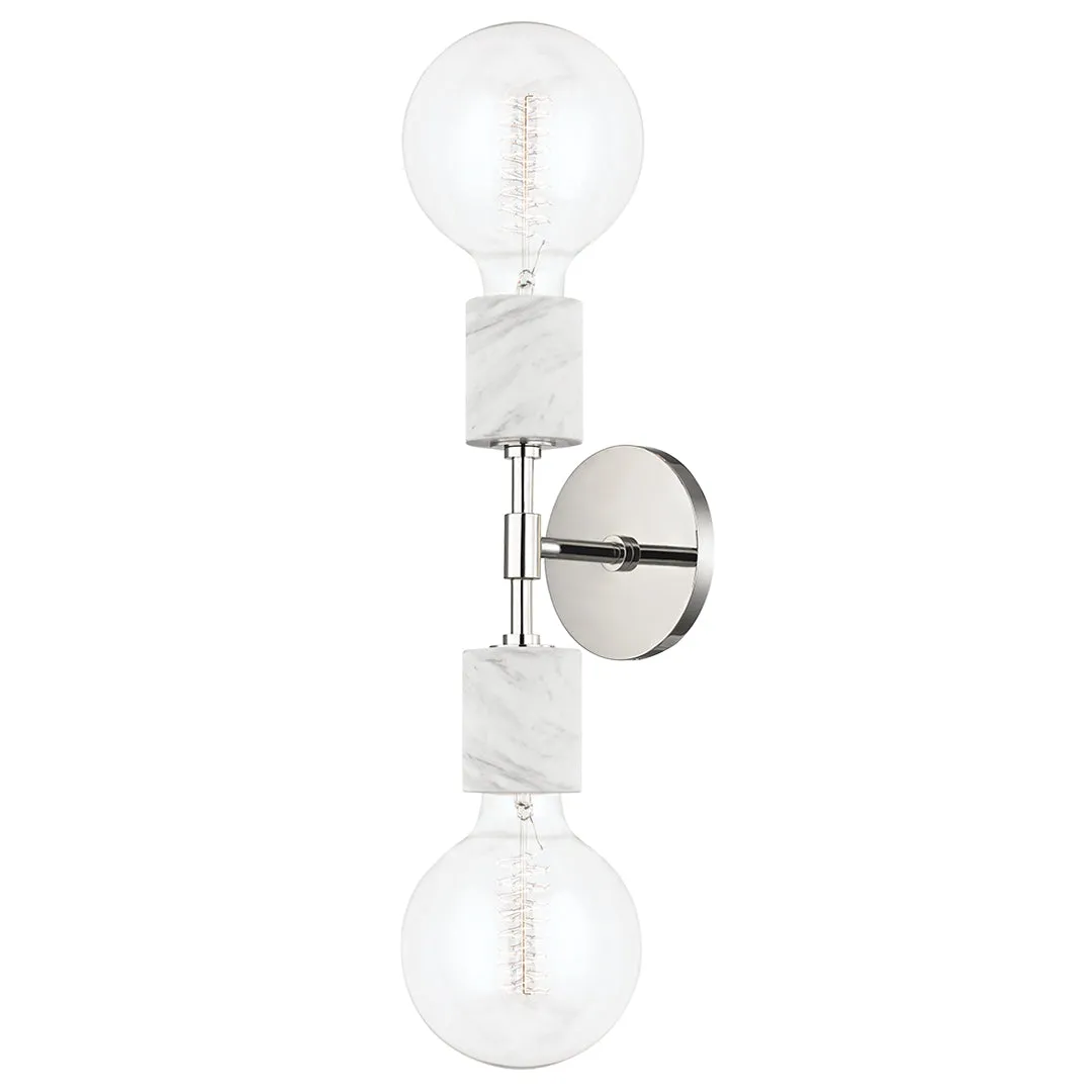 Asime Wall Light - Nickel - Hudson Valley Lighting