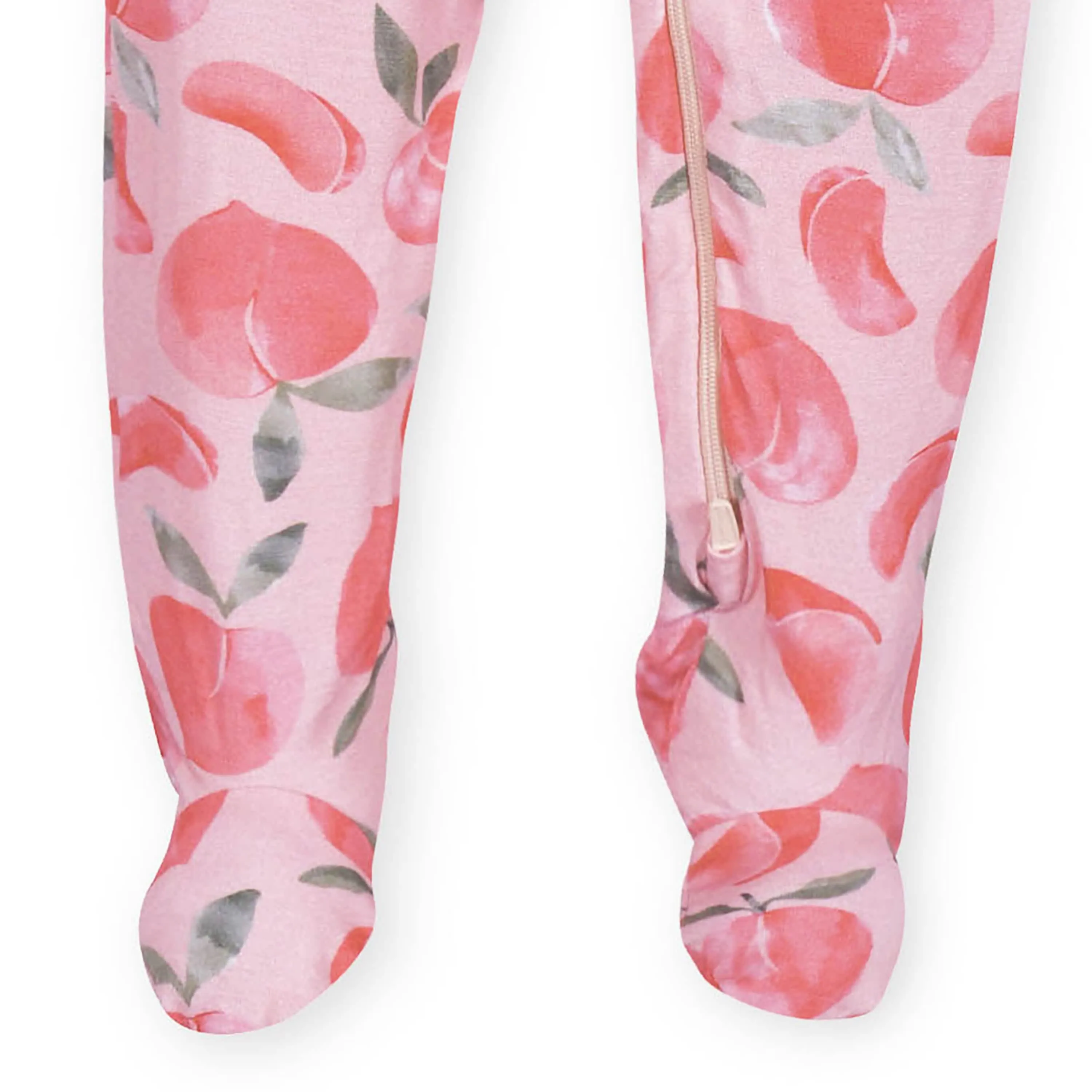 Baby & Toddler Girls Just Peachy Buttery Soft Viscose Made from Eucalyptus Snug Fit Footed Pajamas