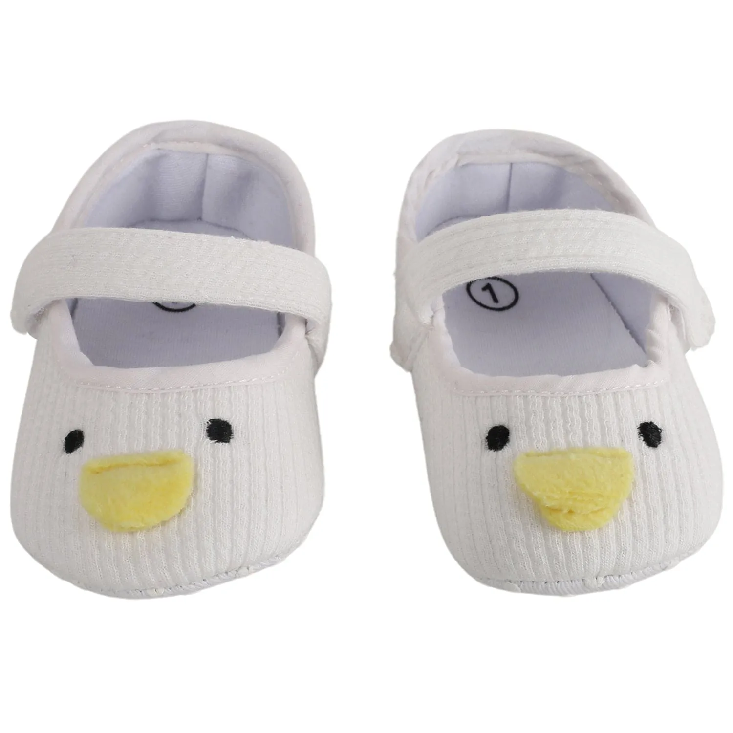 Baby Moo Ducklings White Booties