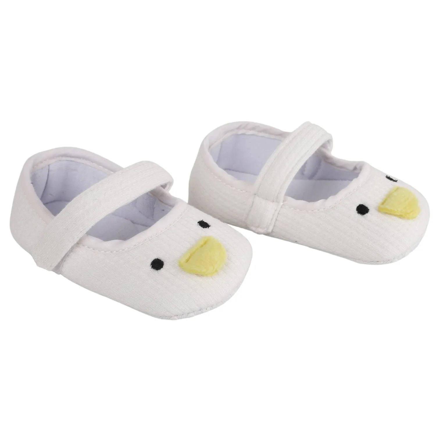 Baby Moo Ducklings White Booties