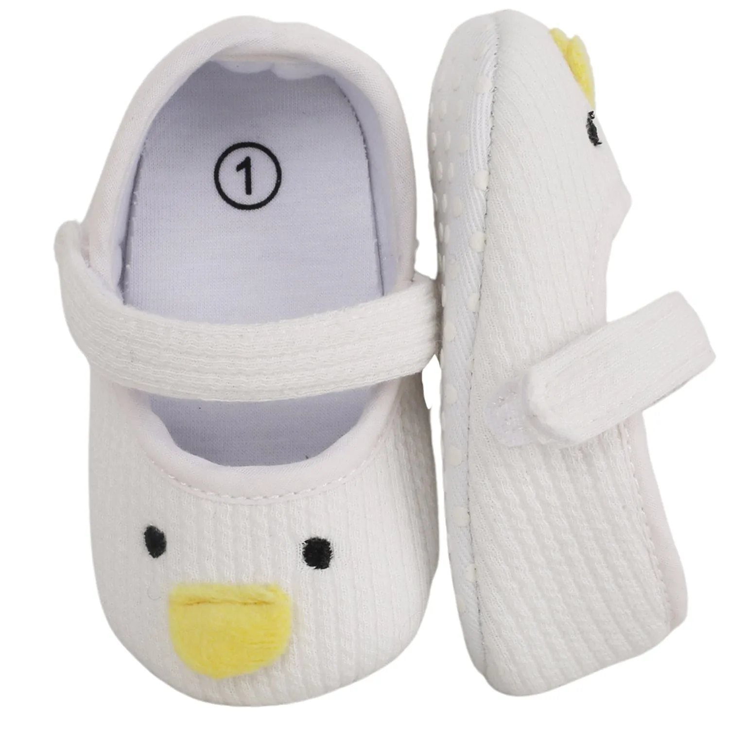 Baby Moo Ducklings White Booties