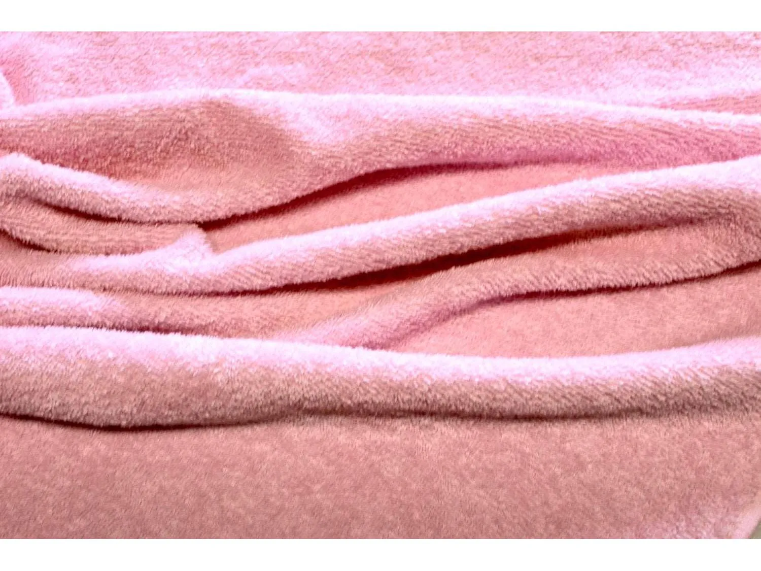 BABY PINK - Pure Cotton Thick LUXURY TOWELLING Fabric - 400 gsm - By Truly Sumptuous