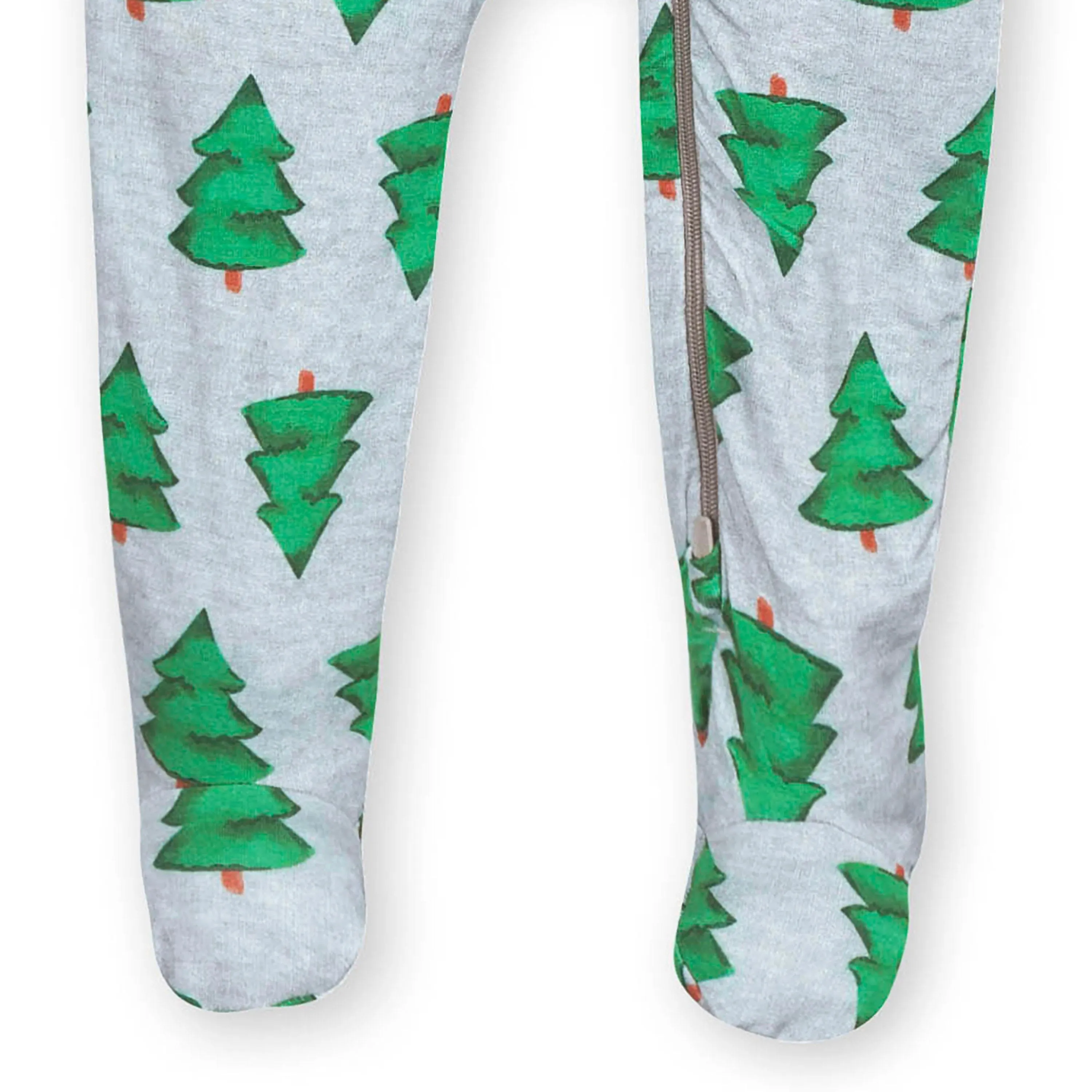 Baby Spruce Buttery Soft Viscose Made from Eucalyptus Snug Fit Footed Holiday Pajamas