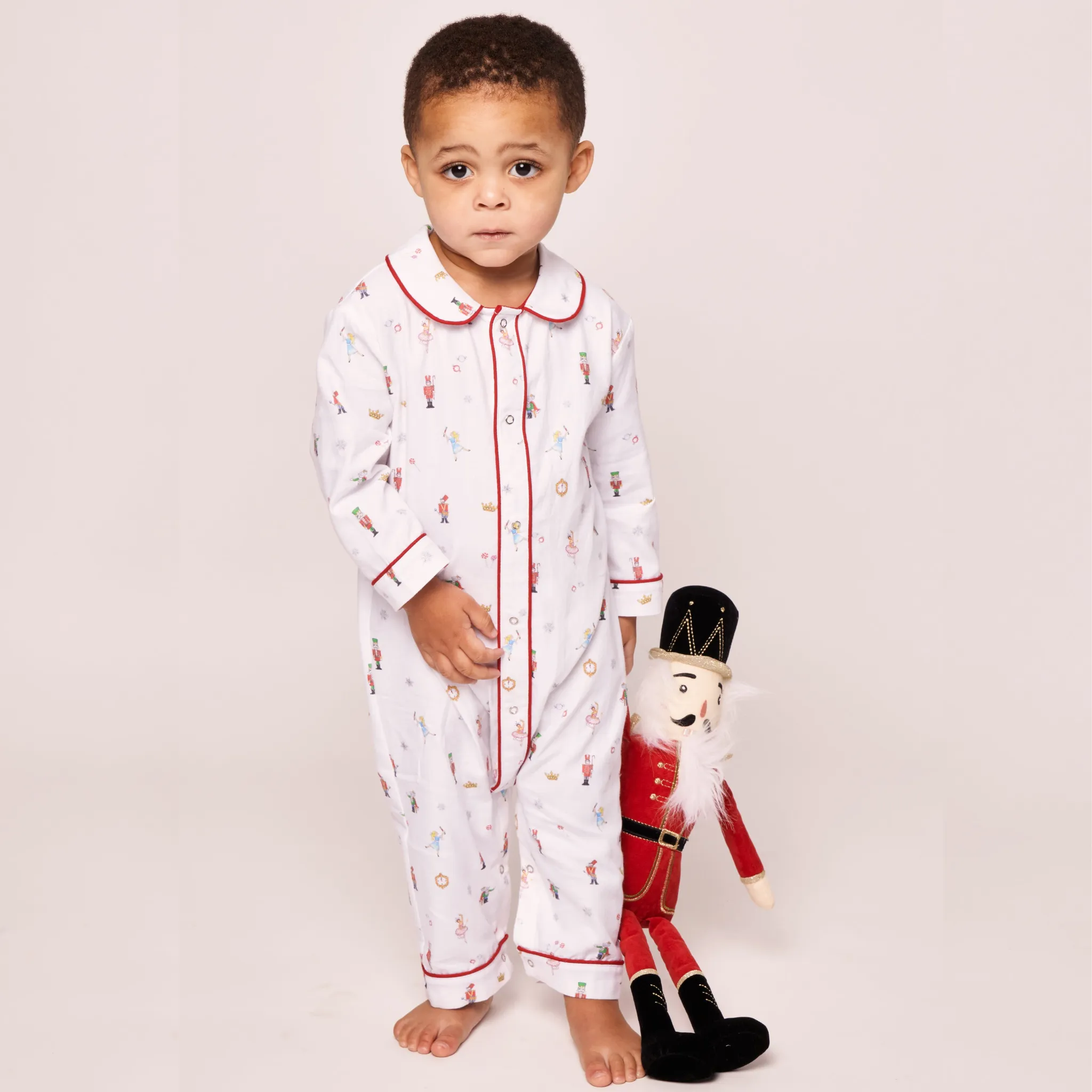 Baby's Twill Cambridge Romper in A Night at the Nutcracker