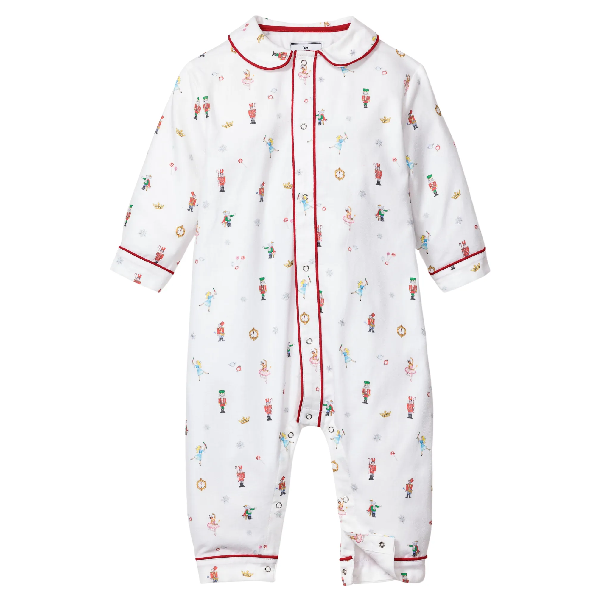 Baby's Twill Cambridge Romper in A Night at the Nutcracker