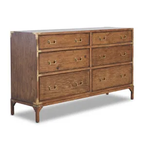 Balmoral 6-Drawer Chest - Cognac