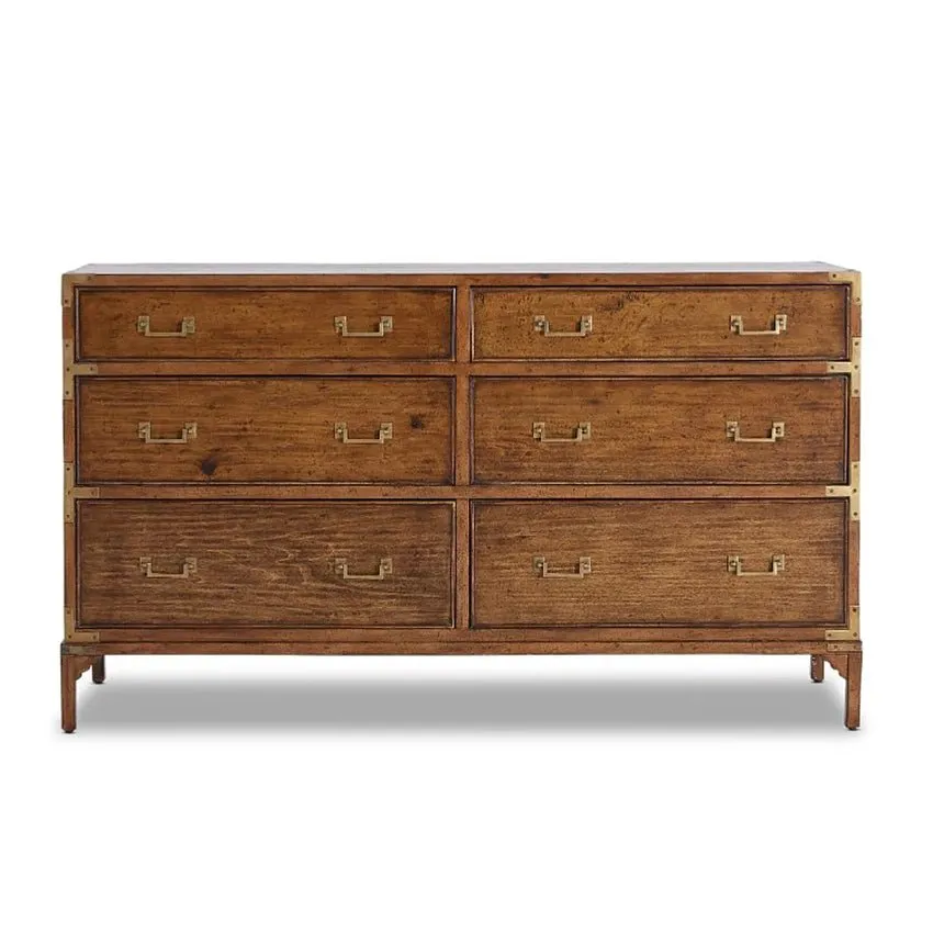 Balmoral 6-Drawer Chest - Cognac