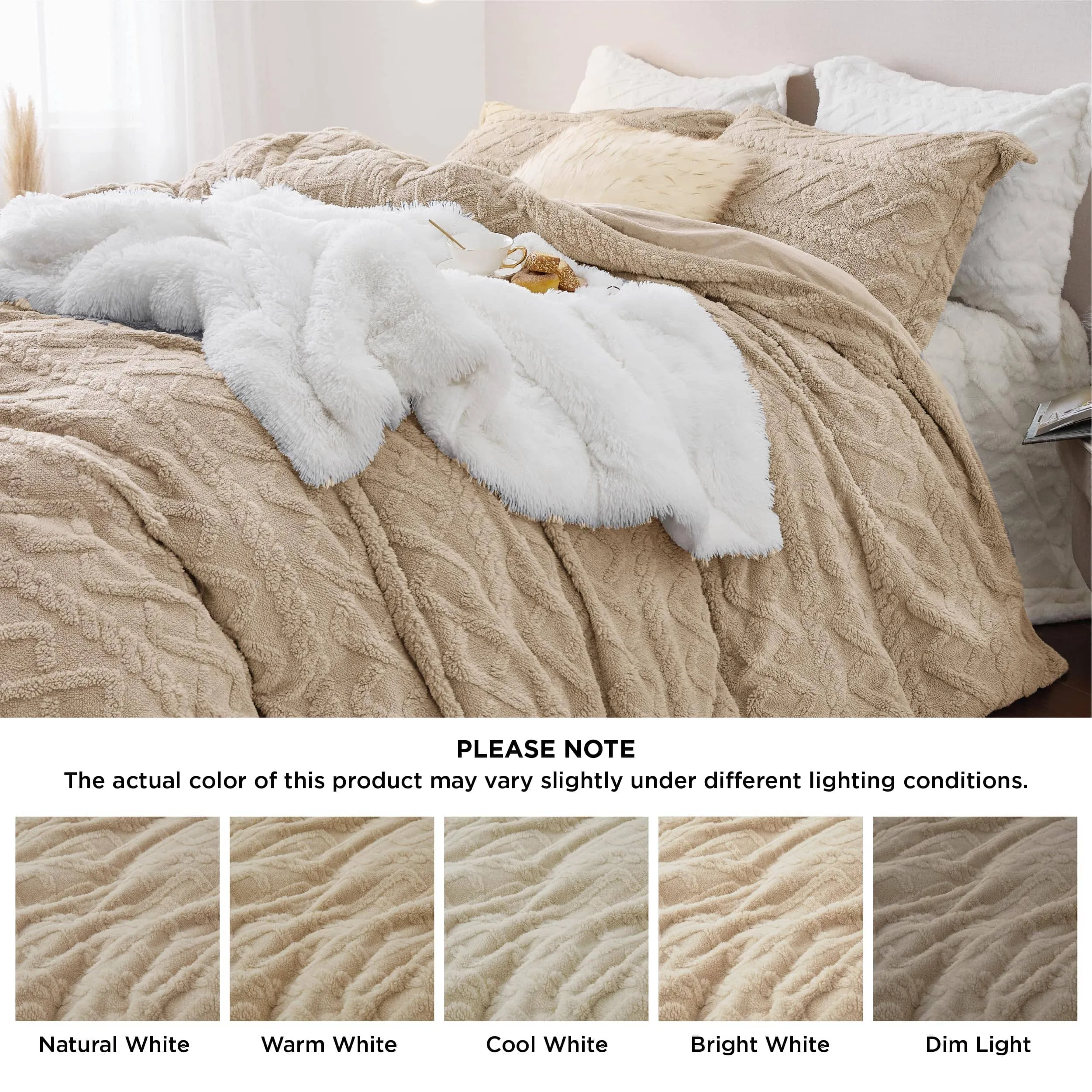 Bedsure Fluffy Boho Duvet Cover Set