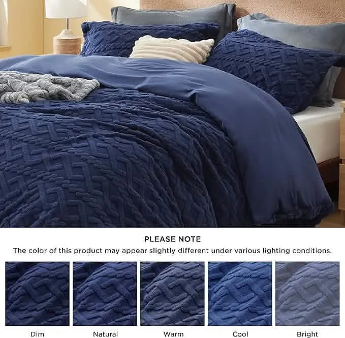 Bedsure Fluffy Boho Duvet Cover Set