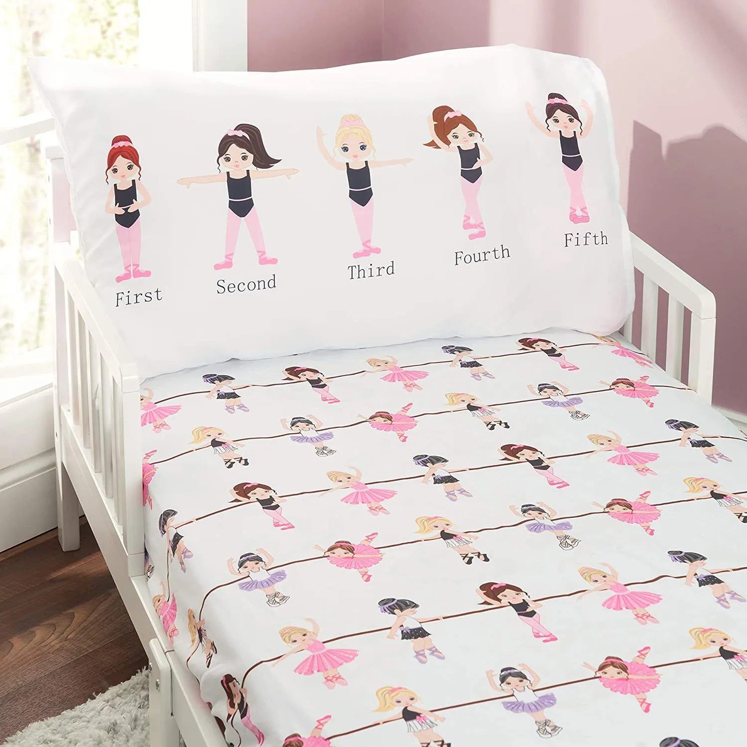 Born to Dance Ballerina 3-Piece Toddler Sheet Set