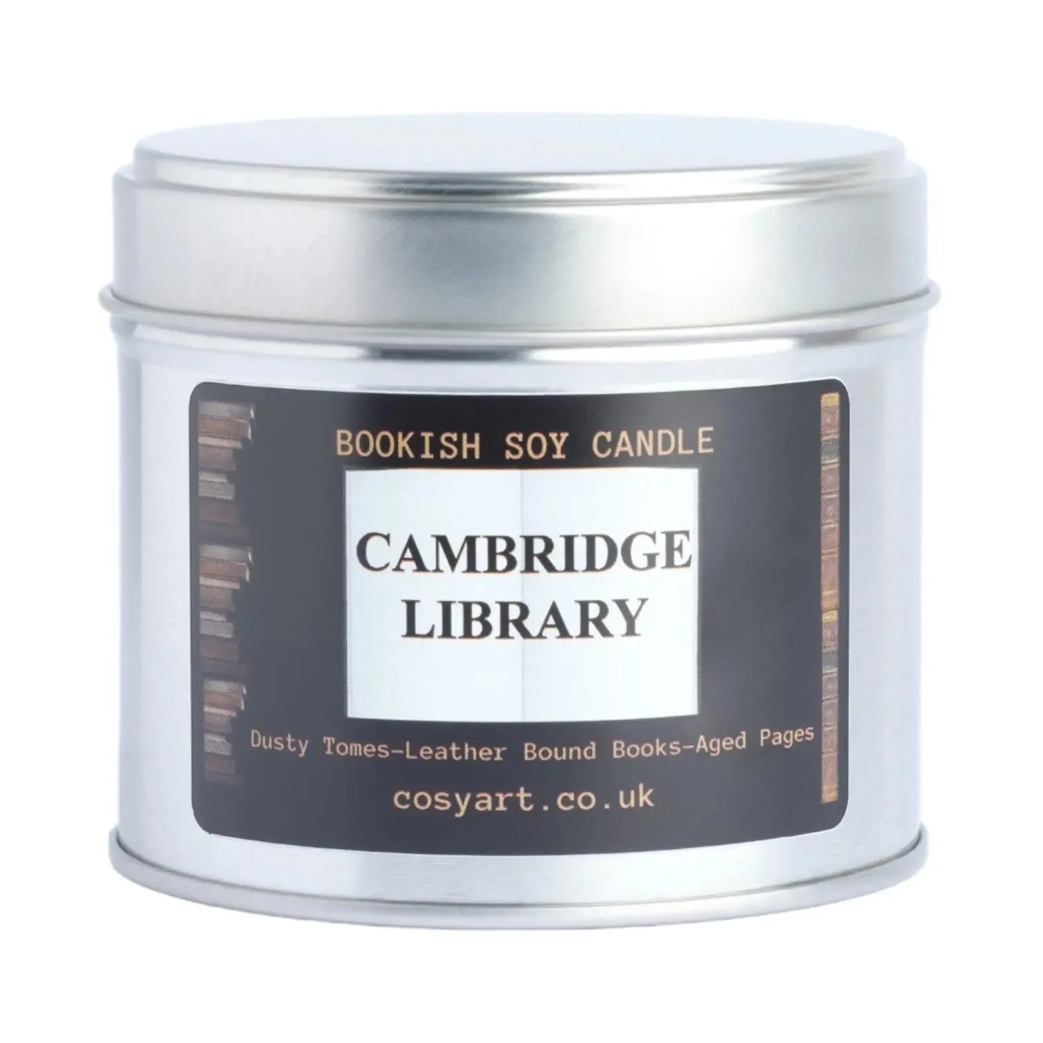 Cambridge Library Bookish Candle Tin 250ml