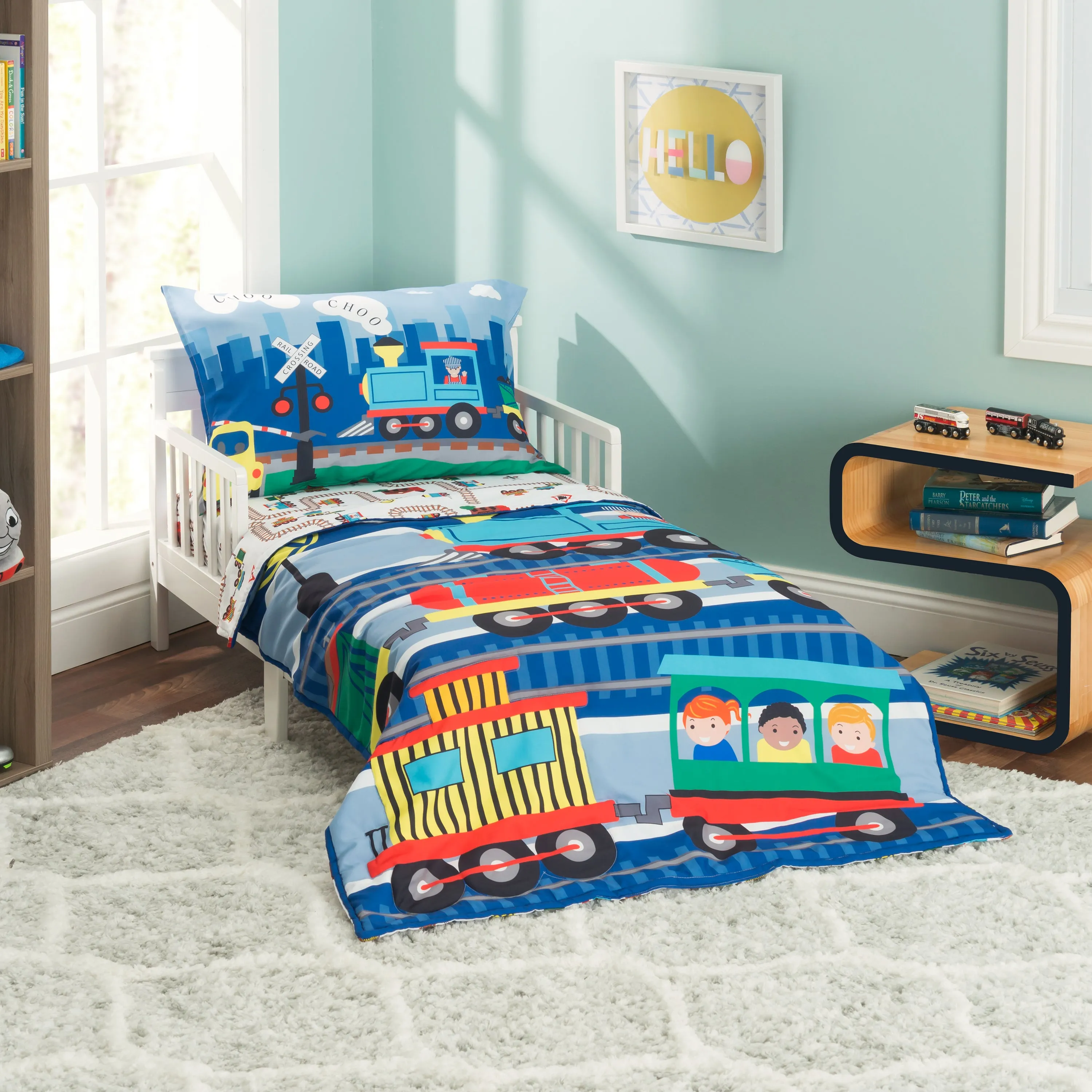 Choo Choo Train 4-Piece Toddler Bedding Set