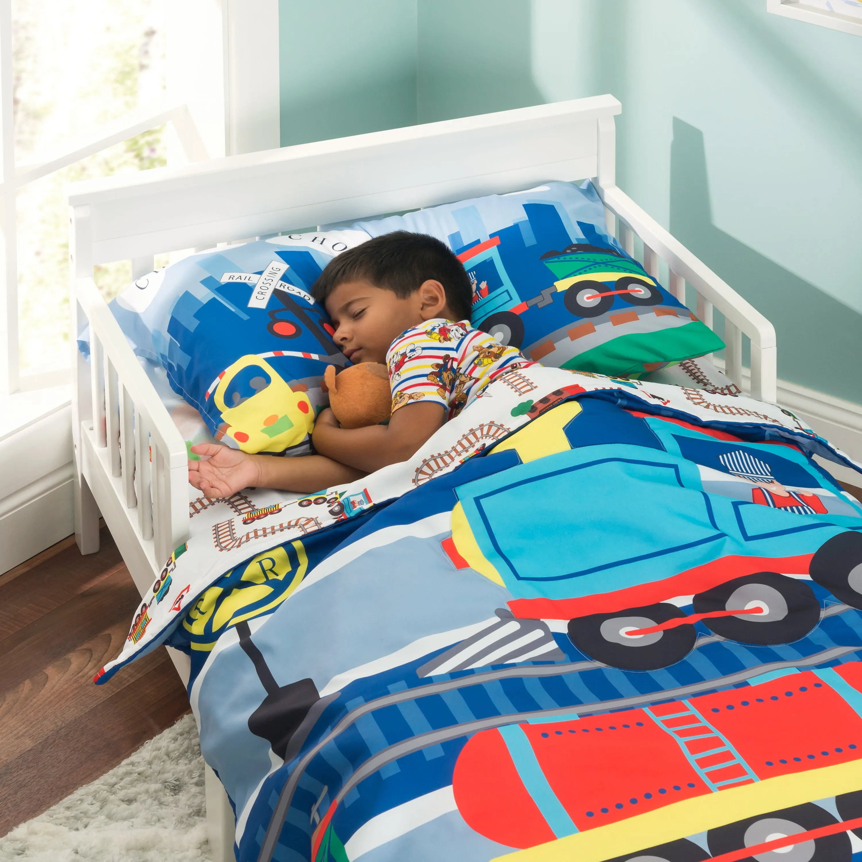 Choo Choo Train 4-Piece Toddler Bedding Set