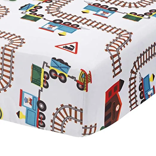 Choo Choo Train Fitted Crib Sheet