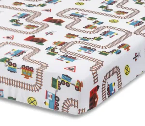 Choo Choo Train Fitted Crib Sheet