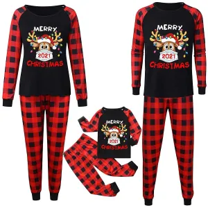 Christmas Pajamas Matching Family Pyjamas Kupokasi Outfits Plaid Father Mother Kids Sleepwear Mommy Xmas Pj's Clothes Tops Pants