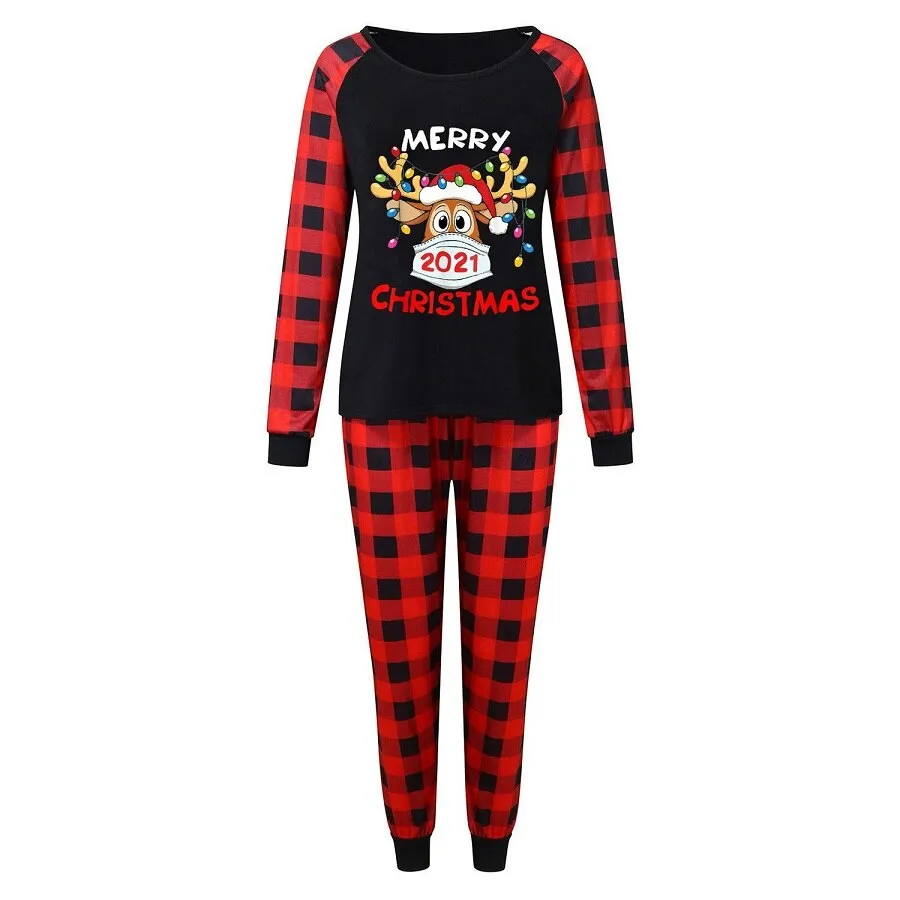 Christmas Pajamas Matching Family Pyjamas Kupokasi Outfits Plaid Father Mother Kids Sleepwear Mommy Xmas Pj's Clothes Tops Pants