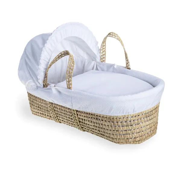 Clair-de-lune Cotton Dream Palm Moses Basket 2 Colours