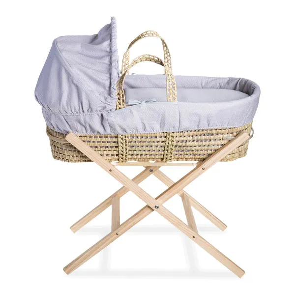 Clair-de-lune Cotton Dream Palm Moses Basket 2 Colours