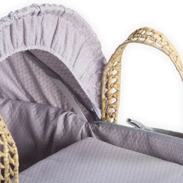 Clair-de-lune Cotton Dream Palm Moses Basket 2 Colours