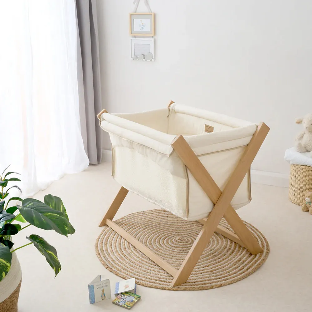 Clair De Lune Organic Folding Crib