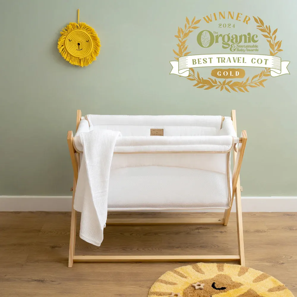 Clair De Lune Organic Folding Crib