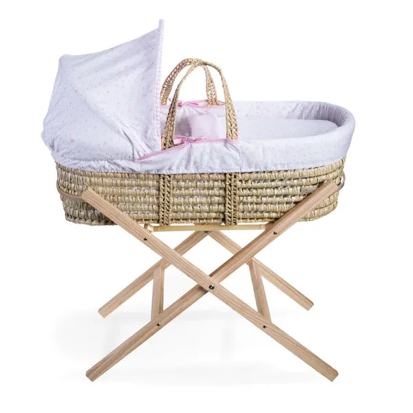 Clair-de-lune Stars & Stripes Palm Moses Basket 3 Colours