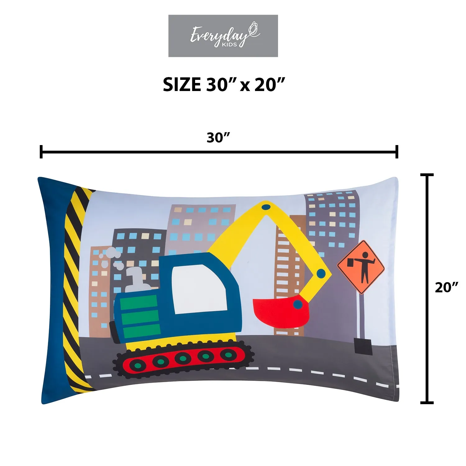 Construction 2 Pack Pillowcase Set