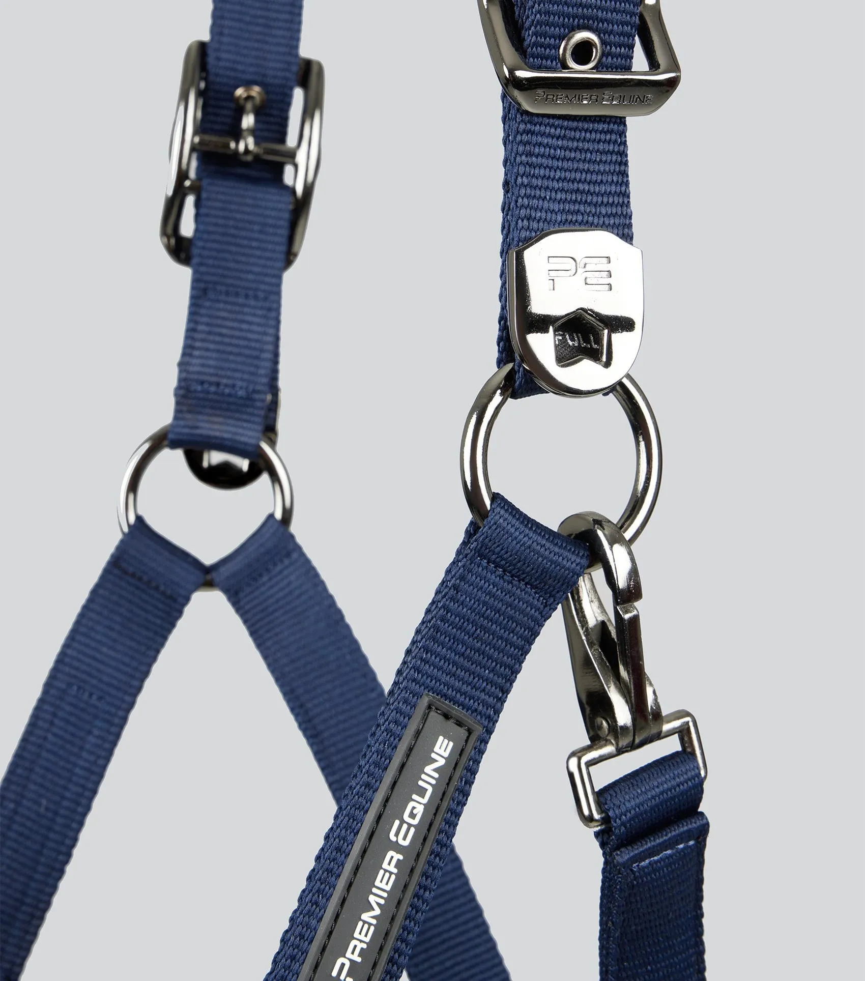 Corda Padded Head Collar with Lead Rope Navy