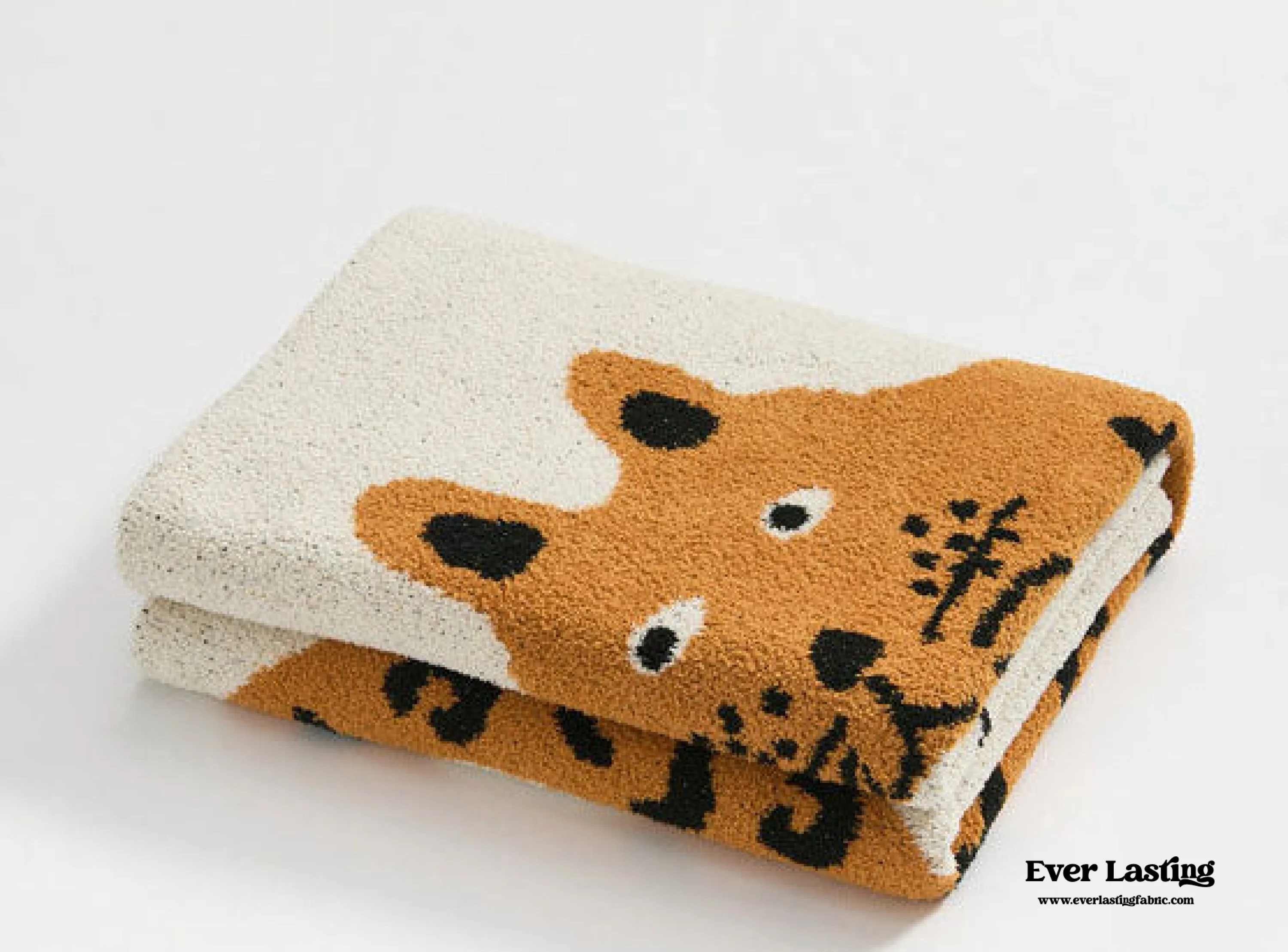 Cozy Tiger Blanket & Matching Pillow Set