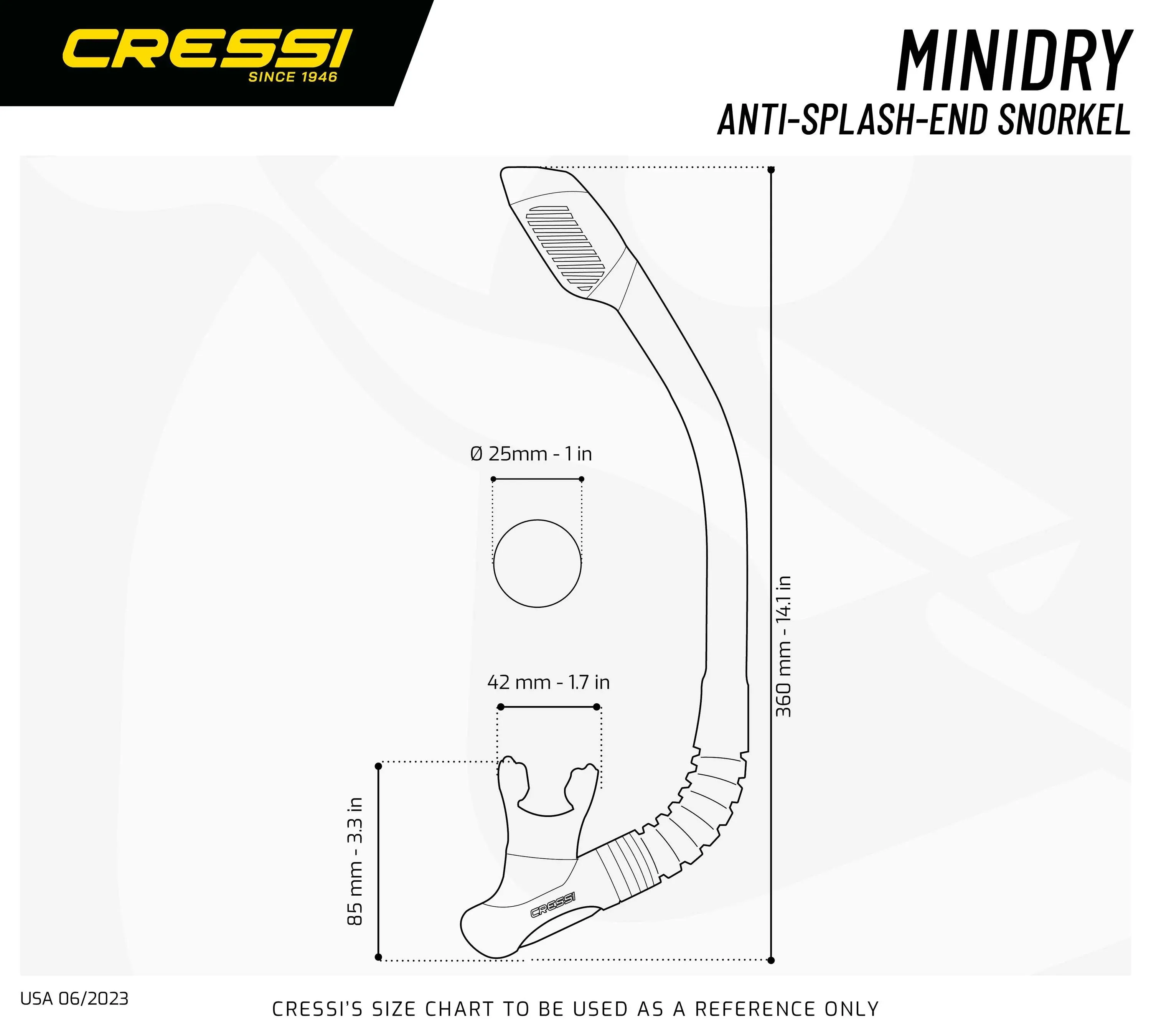 Cressi Minidry Snorkel