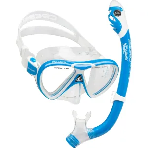 Cressi Pegaso Kids Mask and Iguana Dry Snorkel Set - Premium Snorkeling Package for Young Adventurers