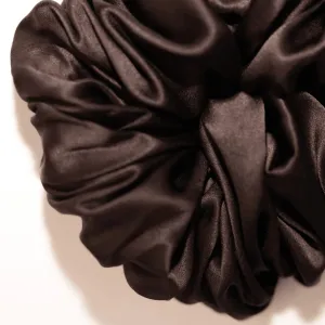 Curlfriend Collective Chocolate Brown 100% Mulberry Silk Scrunchie