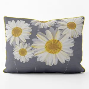 Daisies - Funky Art Cushion - FOG - House Of Turnowsky Pillows