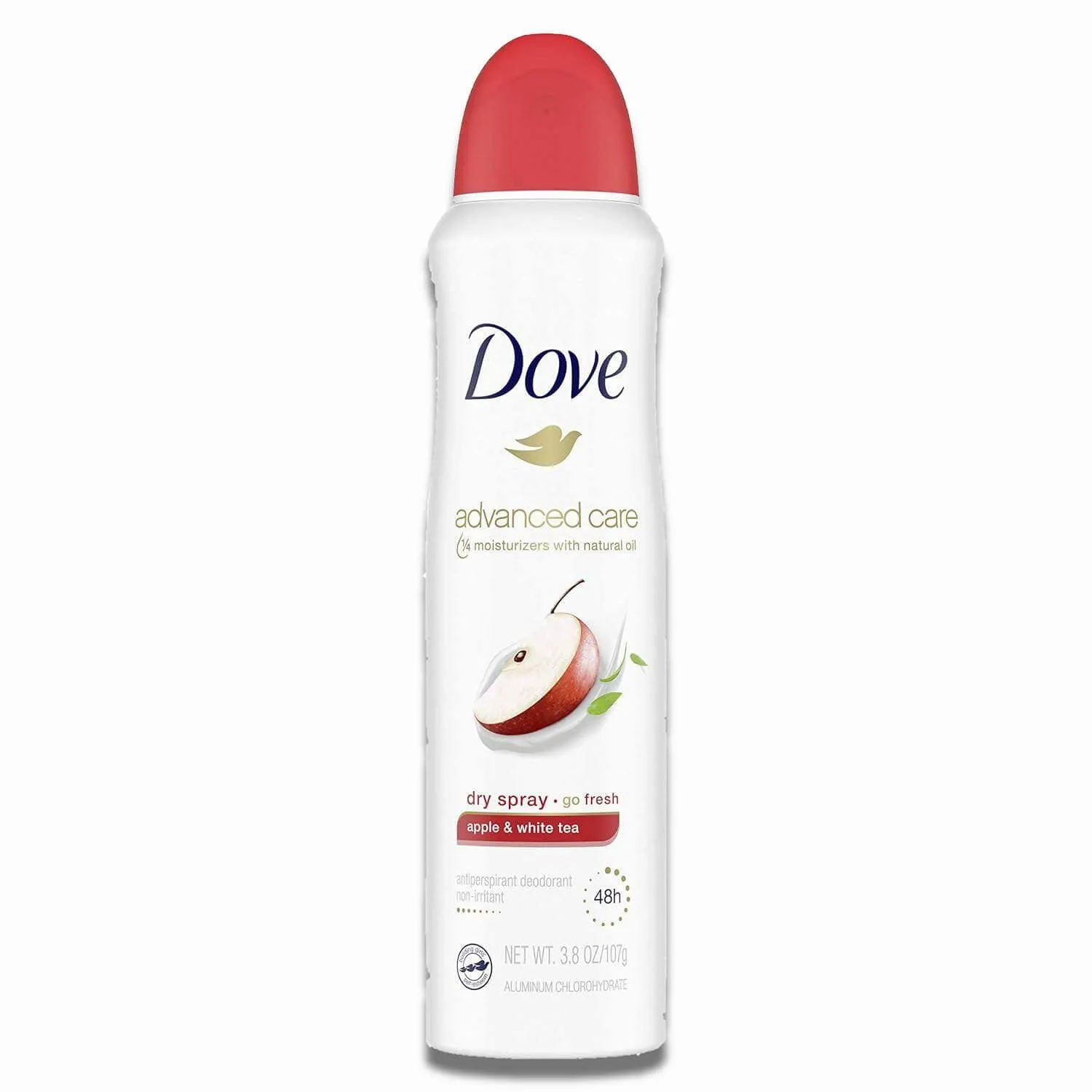 Dove - Advanced Care  Dry Spray Antiperspirant Deodorant for Women Apple With Tea 3.8 Oz - 12 Pack