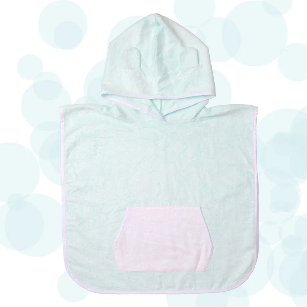 FancyFluff Bamboo Cotton Baby Poncho- Bear