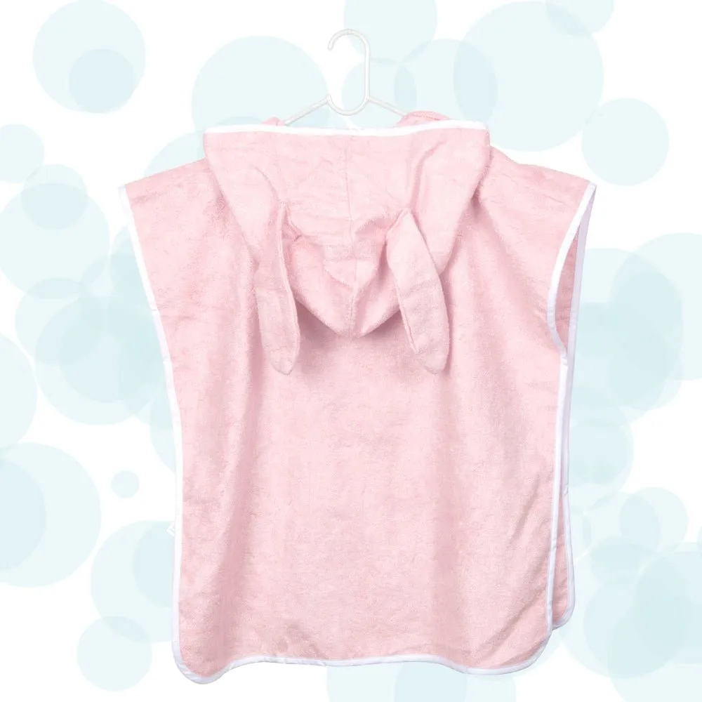 FancyFluff Bamboo Cotton Kids Poncho- Bunny