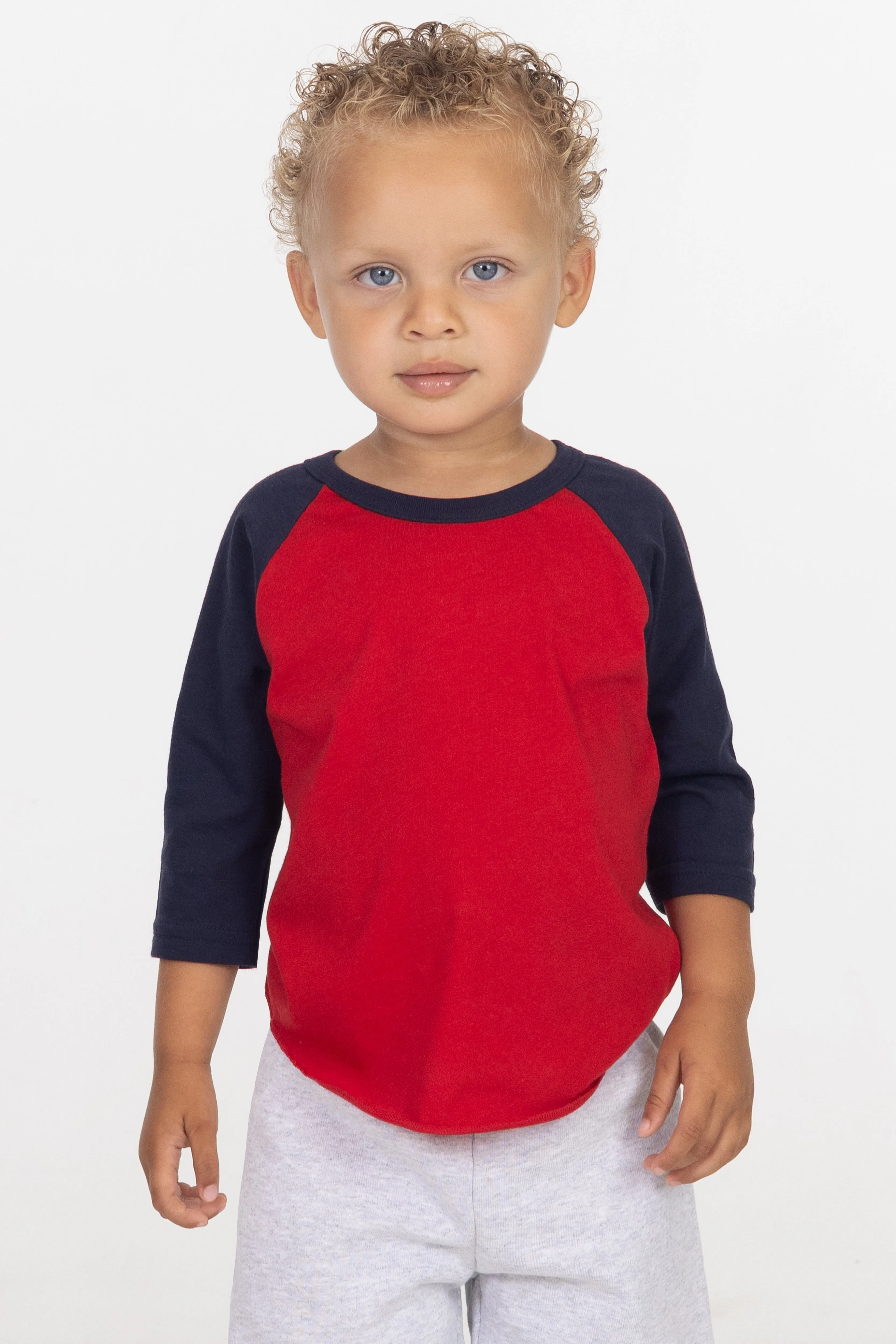 FF0053 - Infant 3/4 Sleeve Poly Cotton Raglan