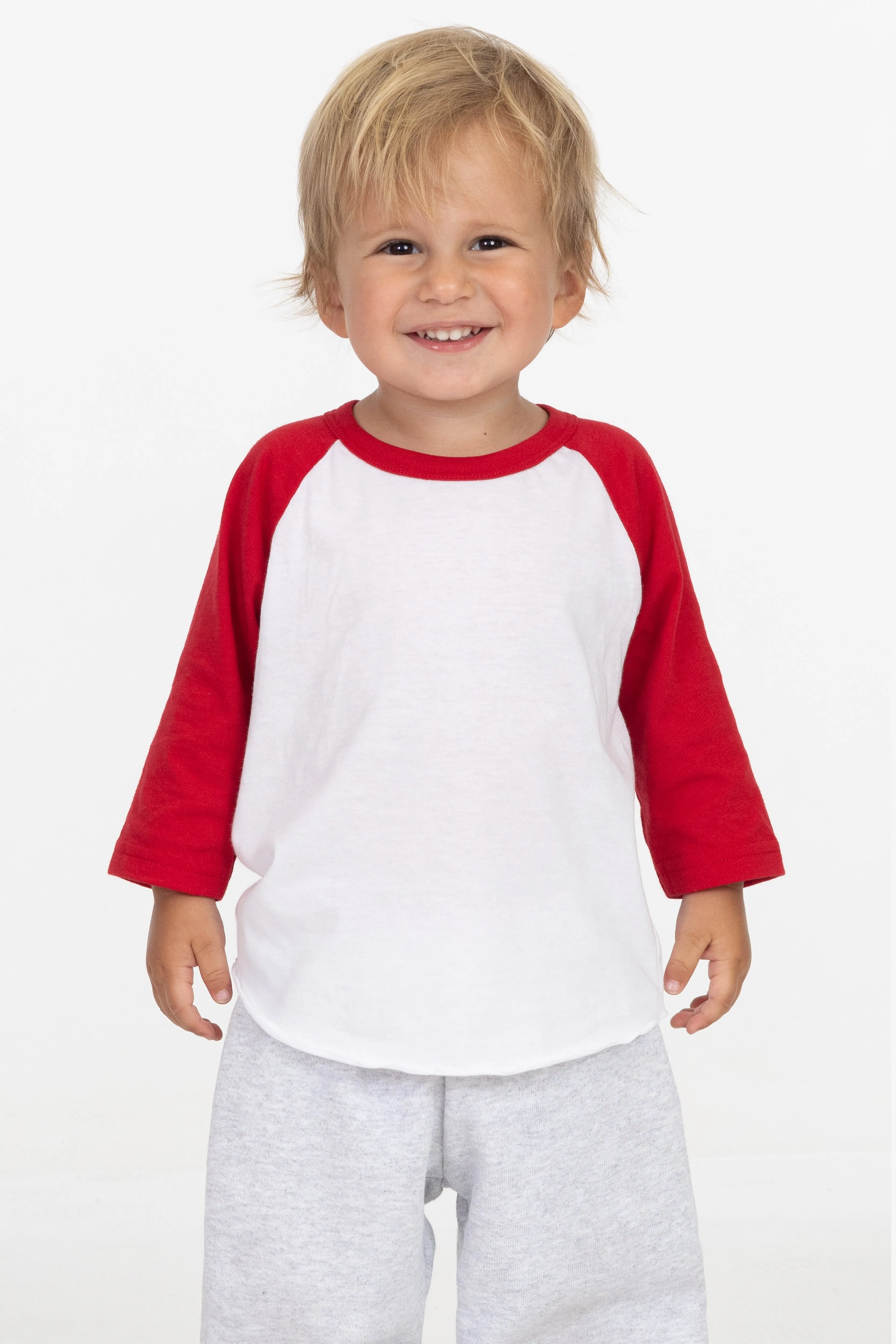 FF0053 - Infant 3/4 Sleeve Poly Cotton Raglan