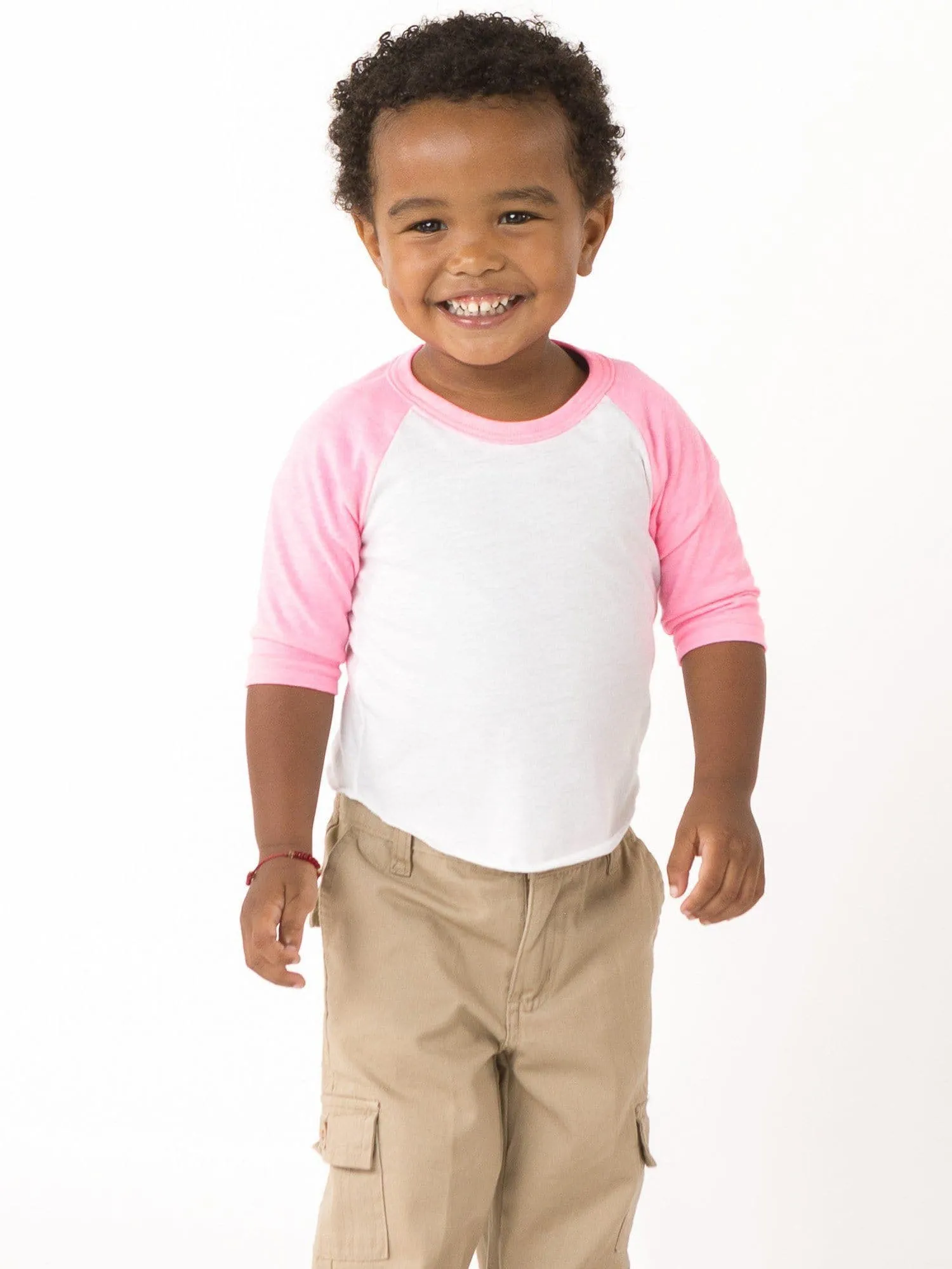 FF0053 - Infant 3/4 Sleeve Poly Cotton Raglan