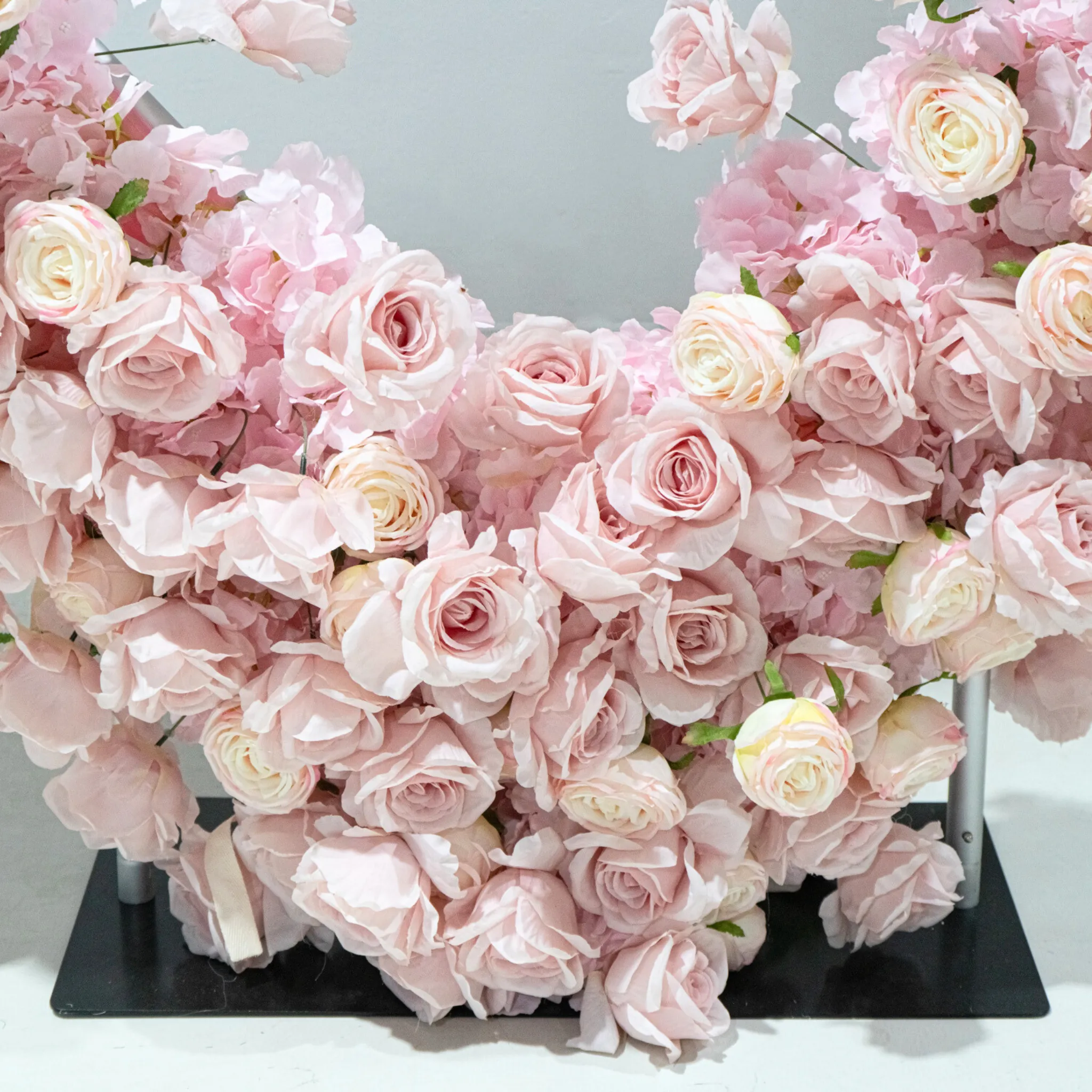 Floral 3D Backdrop for Open Heart Stand - Pink